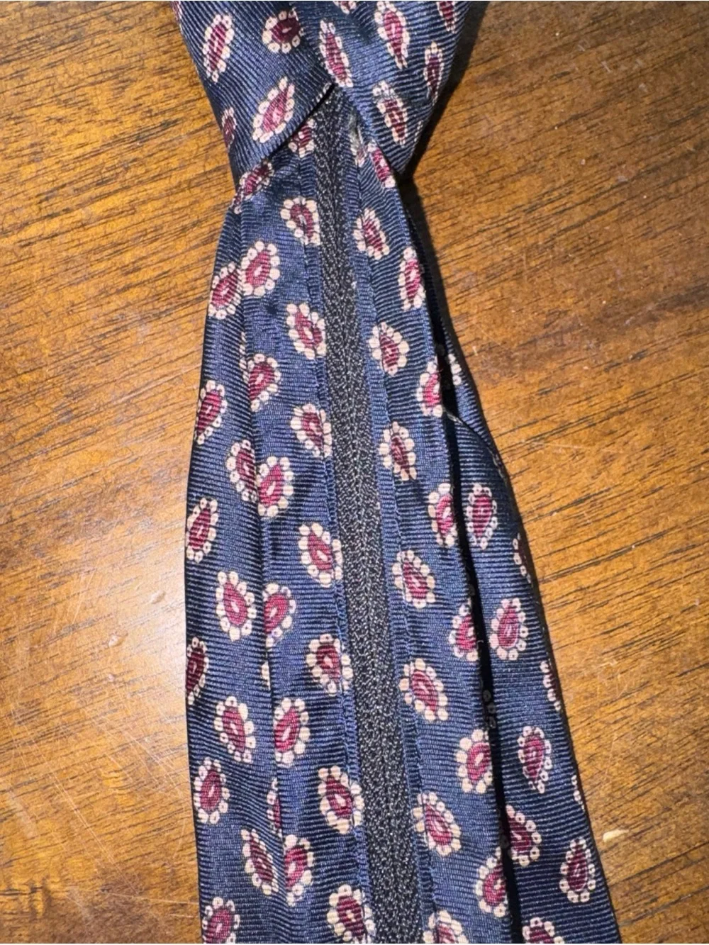 World Tie Patented Mens Zip Tie 100% Silk Blue Adjustable Neck Size Ready Wear